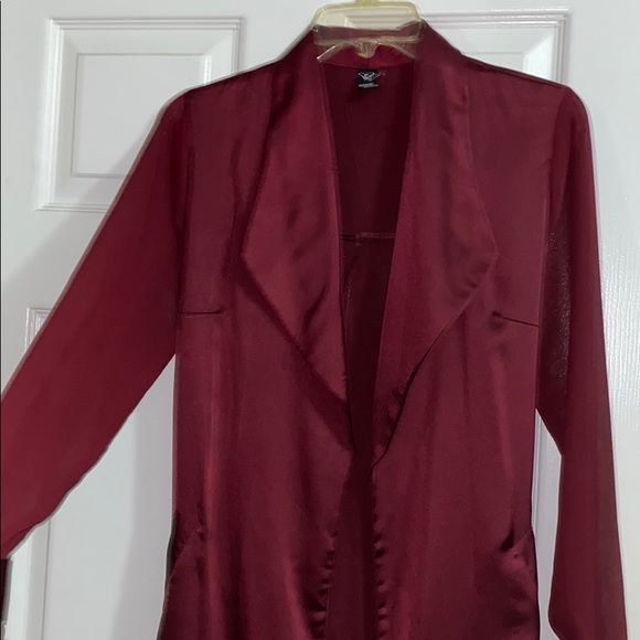 Windsor Burgundy Duster coat - Picture 3 of 4
